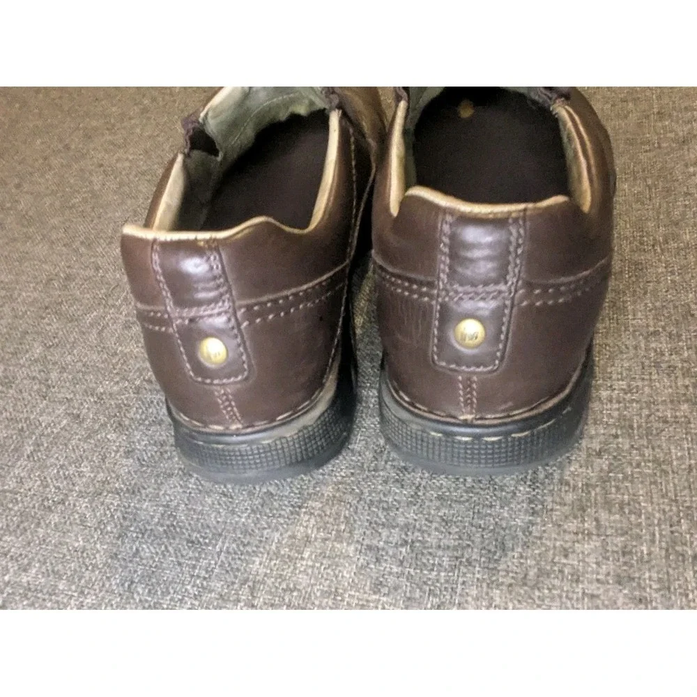 Merrell World Legend Shoes Mens Size 14 Slip On Brown Pebbled Leather Comfort